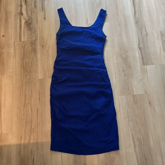 Papillon Ruched Stretch Dress with zipped back - Picture 2 of 5